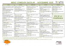 MENÚ NOVIEMBRE